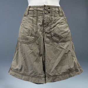 y2k aventura striped low rise shorts twee grunge size 4 pinstripe sailor bermuda